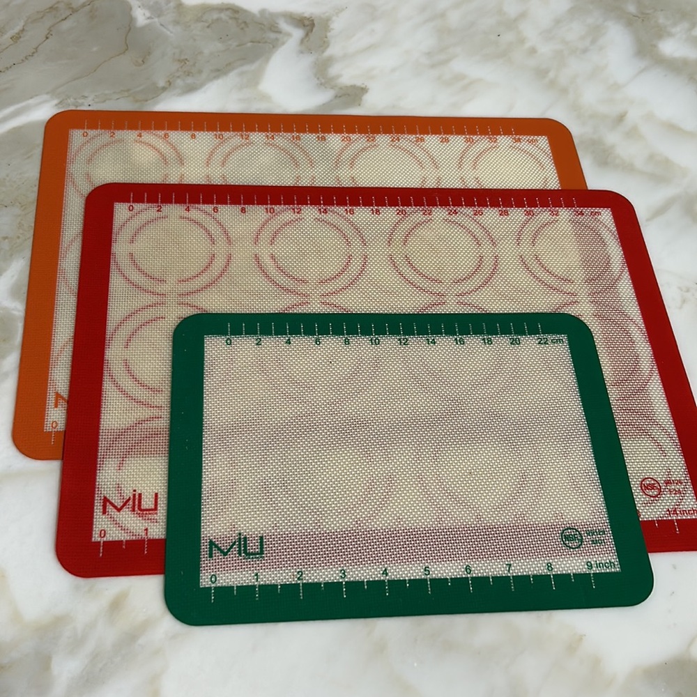 MIU France Nonstick Silicone Baking Mat Set of 3